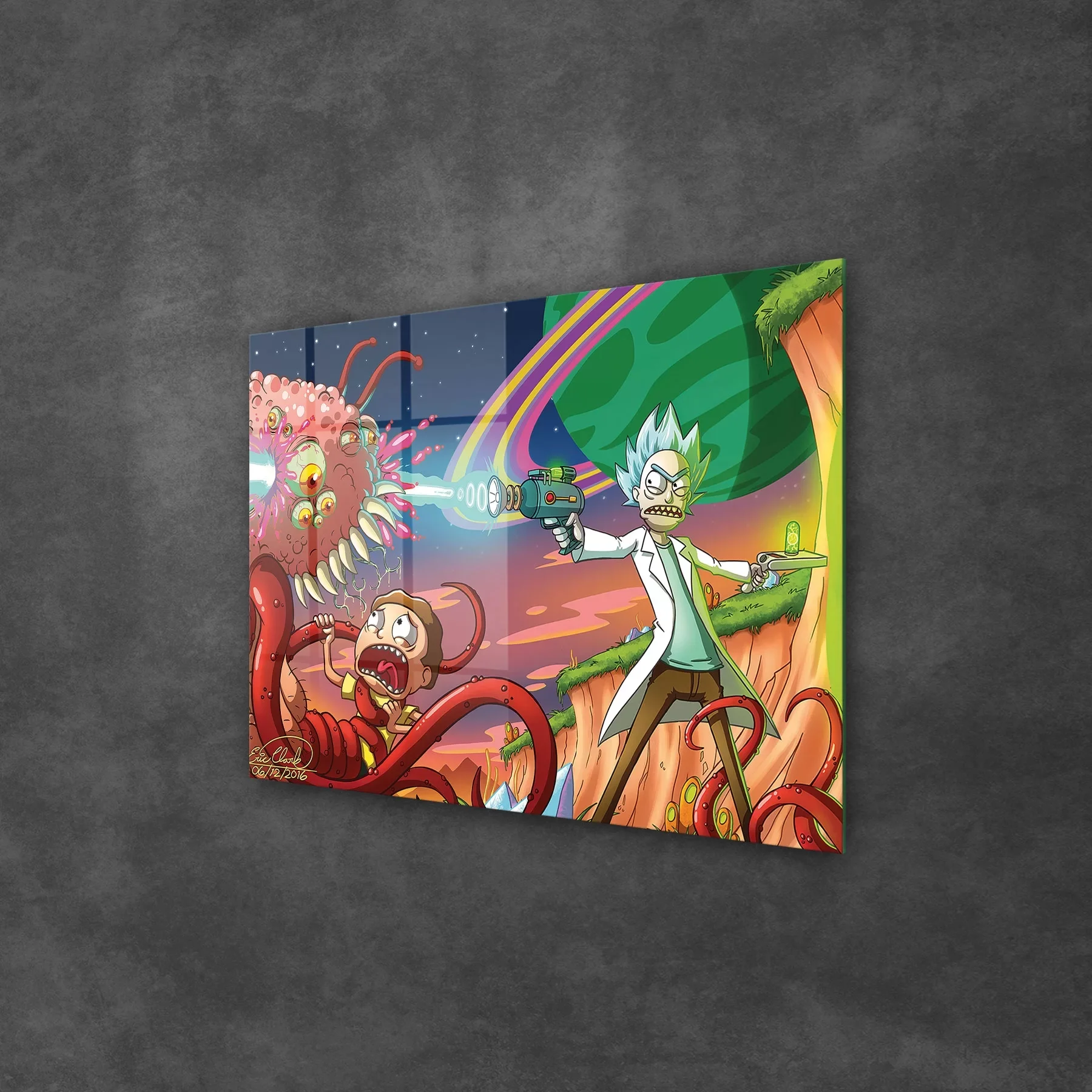 Picture of Decovetro Cam Tablo Rick And Morty Blast 50x70 cm