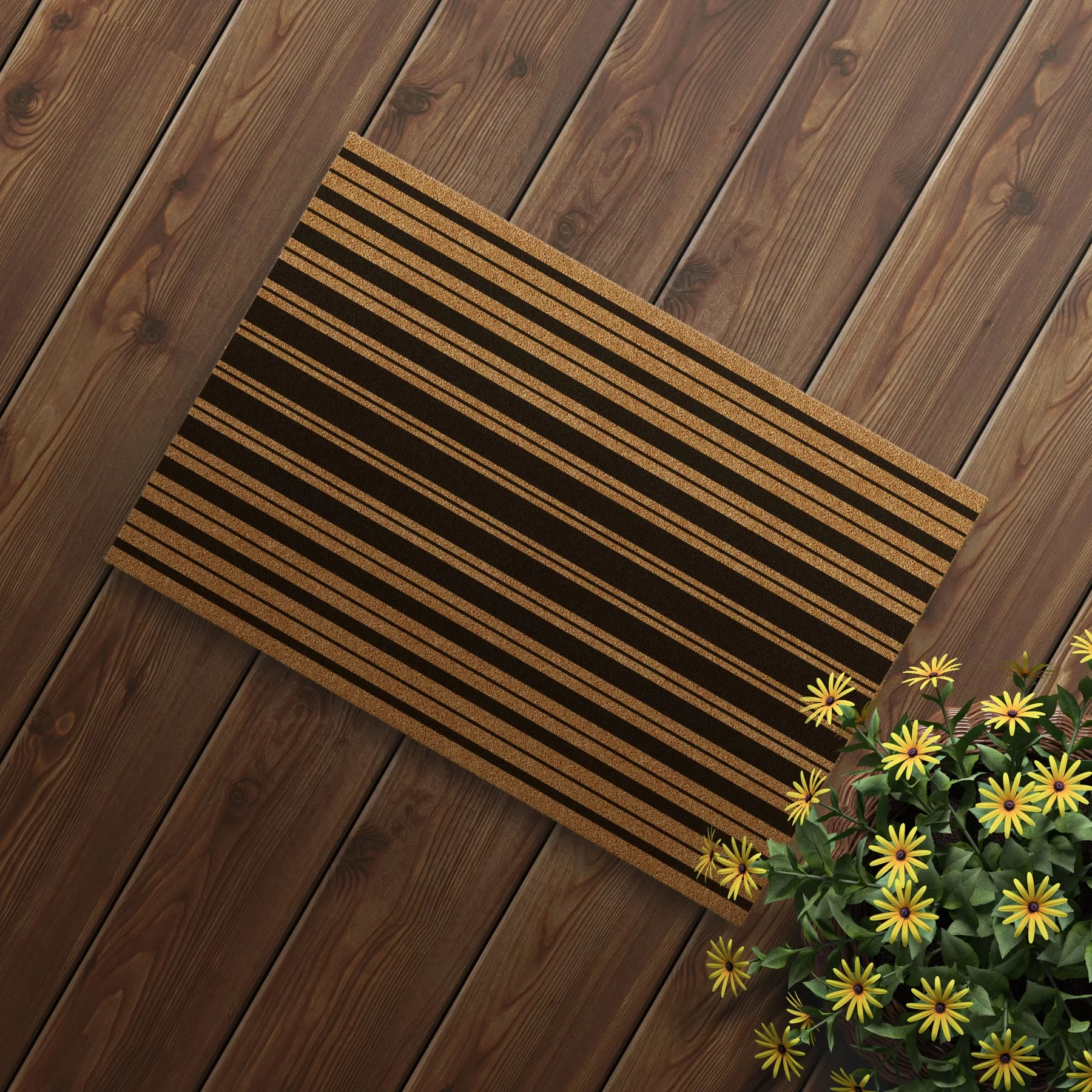 Picture of Decovetro Paspas Çizgi Desenli Kapı Önü Paspası40 x 60 Cm