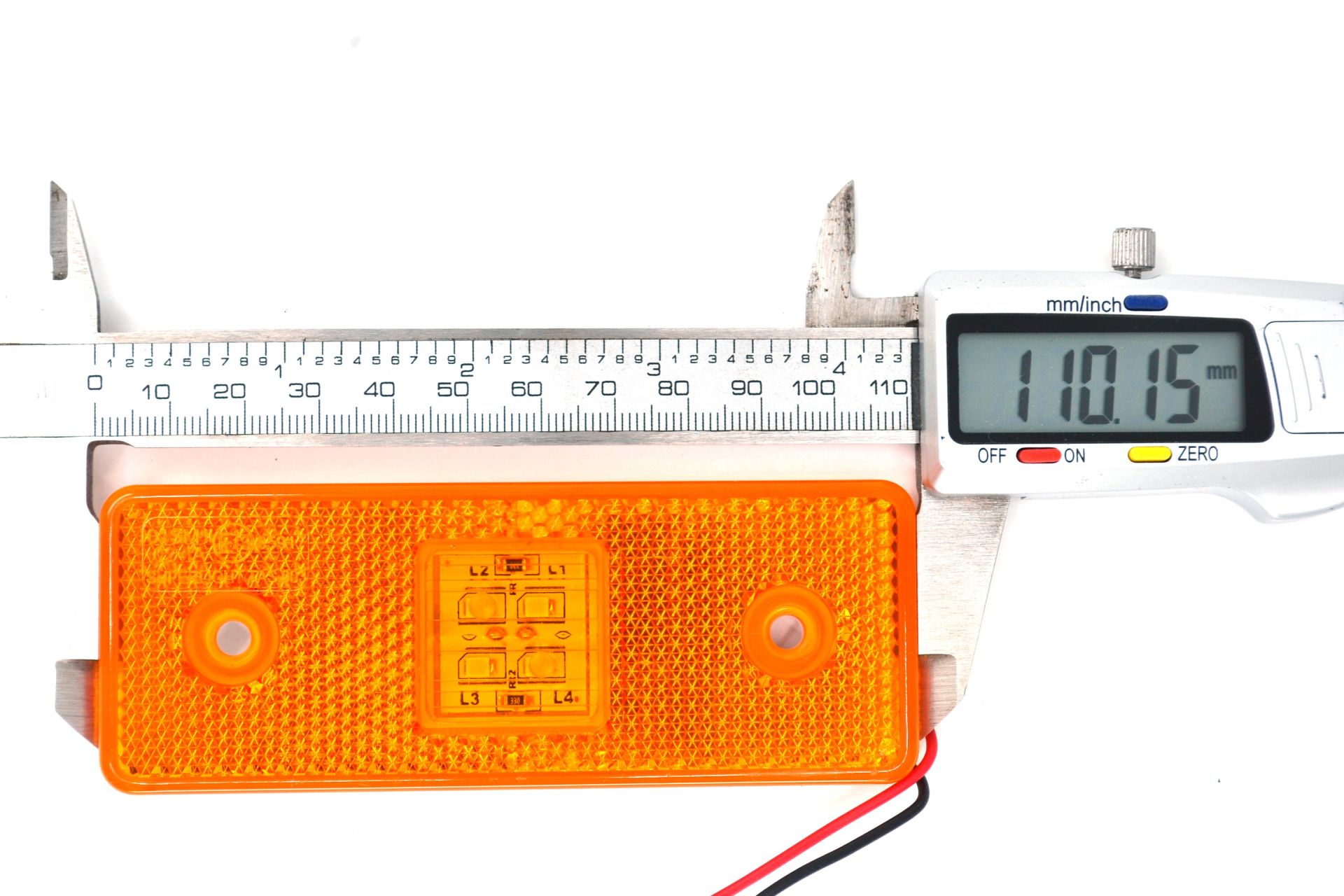 Picture of 2 Adet 12V Turuncu Reflektör Dikdörtgen Ledli Side Marker Lamba