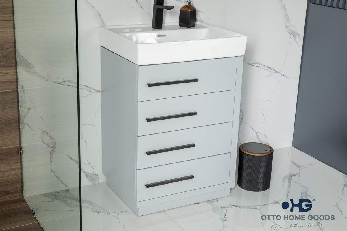 Picture of Adora 24″ Light Gray Bathroom Cabinet