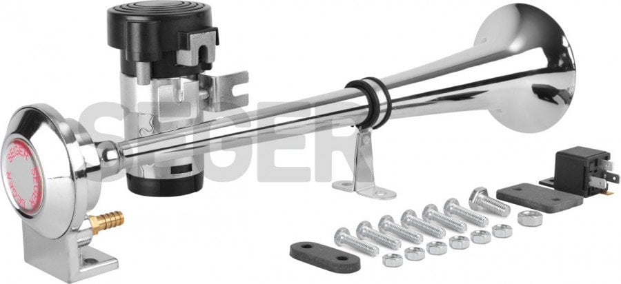 Picture of 12V Kompresörlü Krom Borulu Havalı Marine Tekne Korna