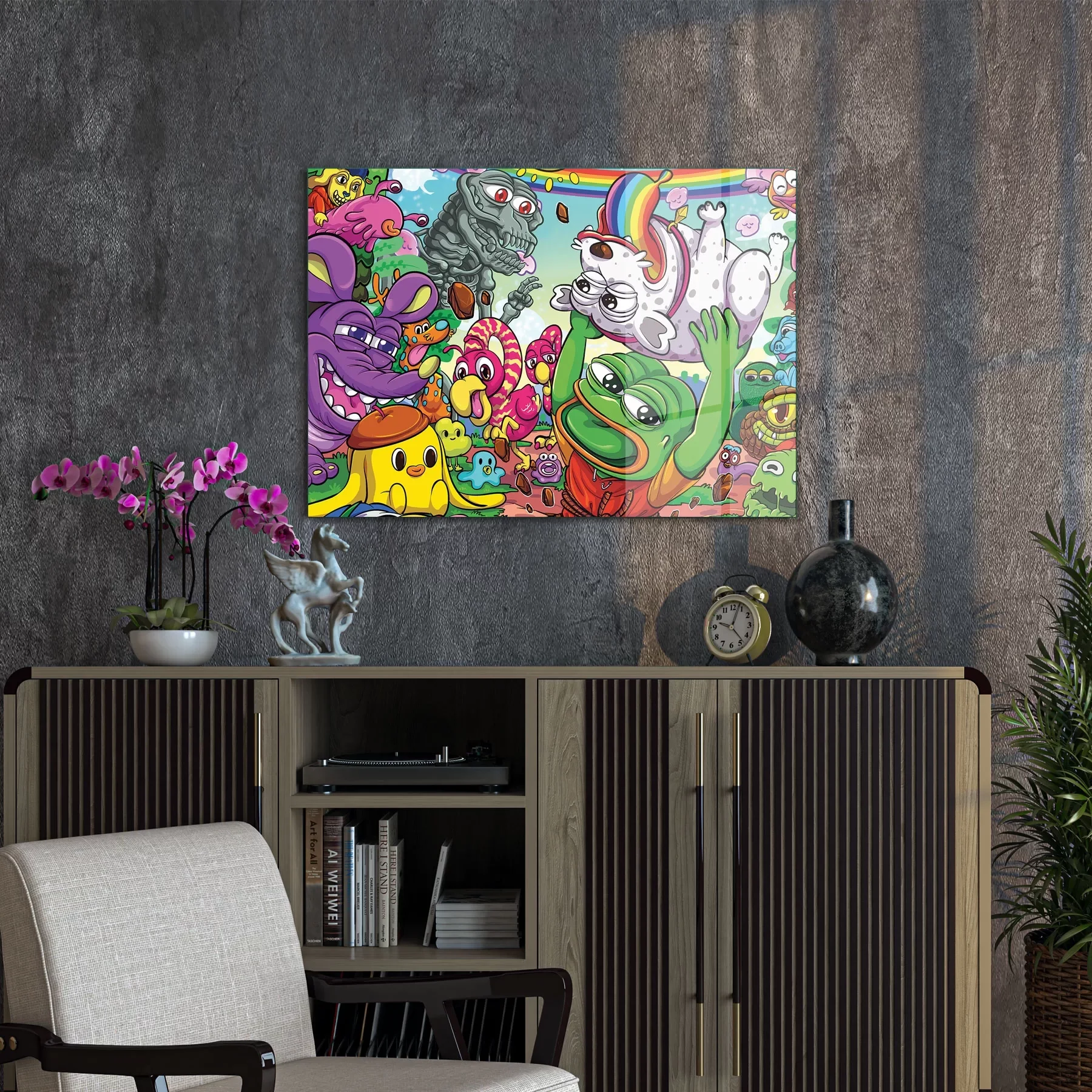 Picture of Decovetro Cam Tablo Pop Art Freaky 30x40 cm