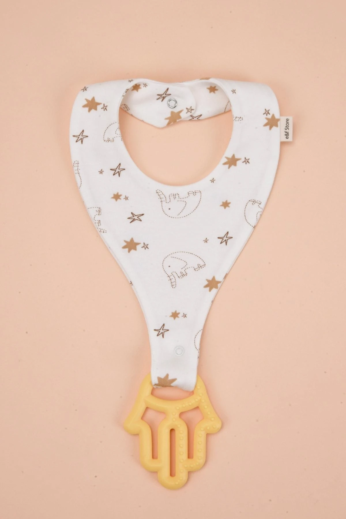 Picture of Emzik Tutucu Mama Önlüğü - Fil Desenli %100 Pamuk Kumaş