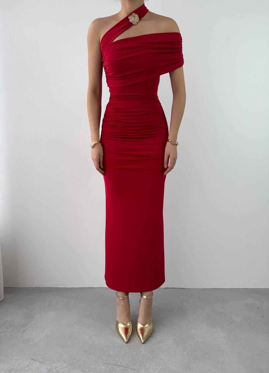 Picture of Reta Çapraz Omuz Elbise