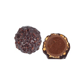 Picture of HAZELNUT SPRINKLED MINI DARK TRUFFLE 1,5Kg