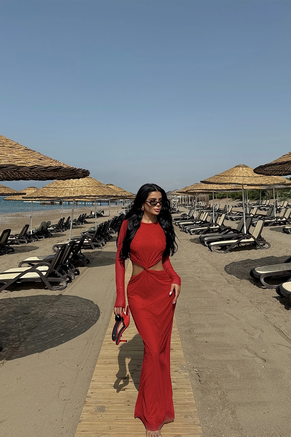 Picture of Red Amber Long Dress