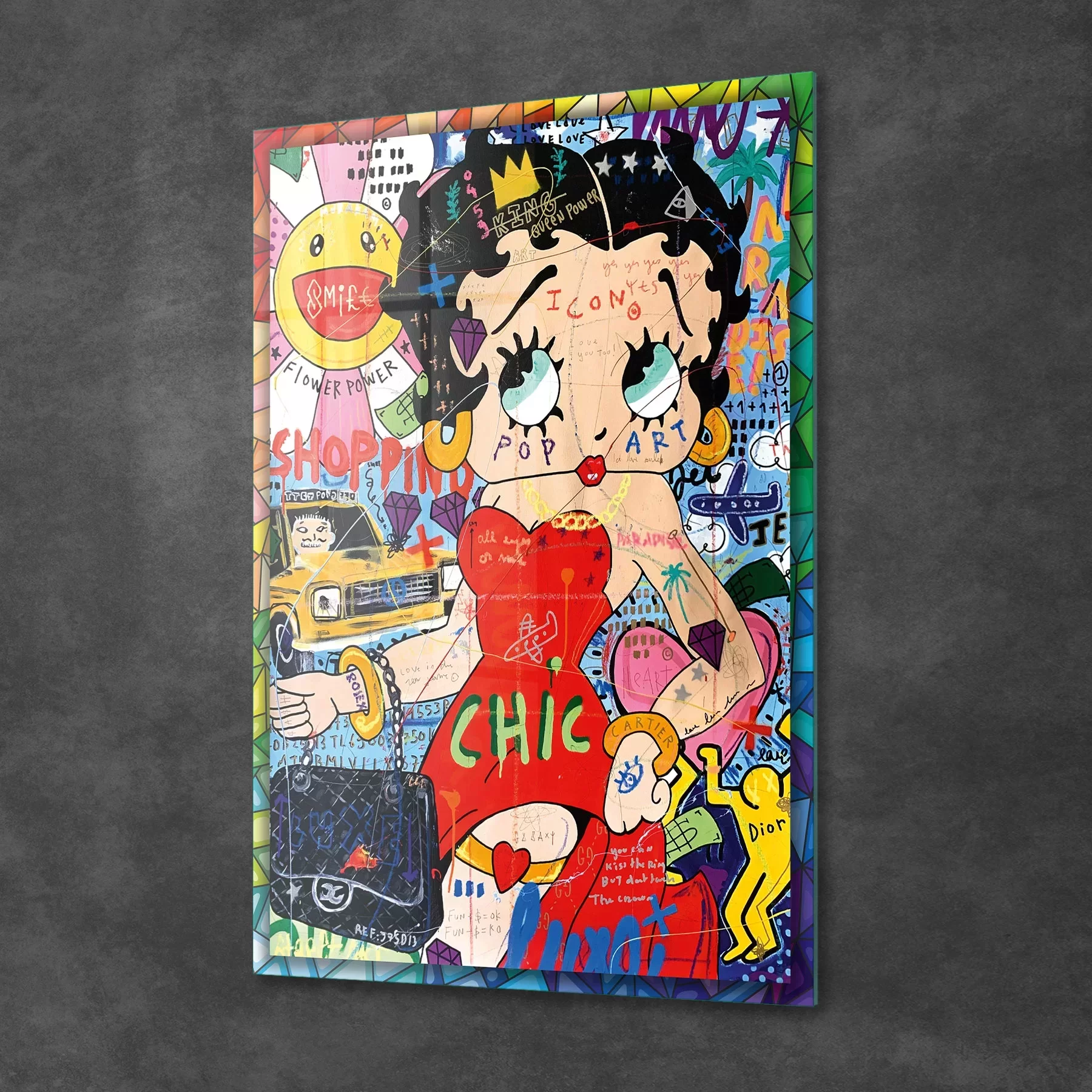 Picture of Decovetro Cam Tablo Pop Art Betty Boop 50x70 cm