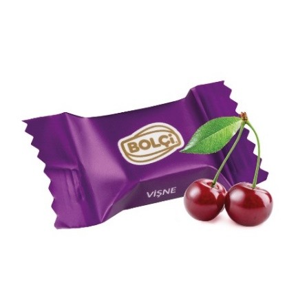 Picture of CHERRY FILL.MILK CHOC.FANCY CUBE (PURPLE) 500g