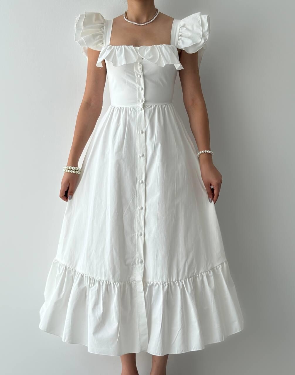 Picture of Kapuda Fırfırlı Elbise