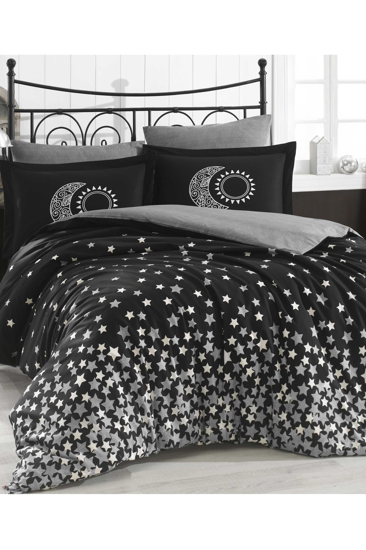 Picture of Stars Çift Kişilik Nevresim Takımı Siyah