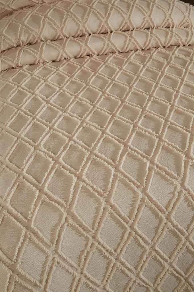 Picture of Çeyiz Diyarı Vesya 2 Parça Tek Kişilik Pike Takımı Bej