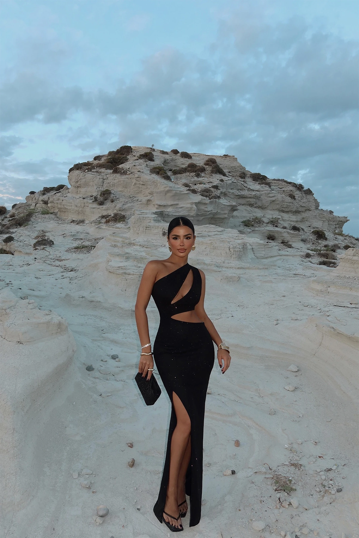 Picture of Black Narcisa Glitter Dress