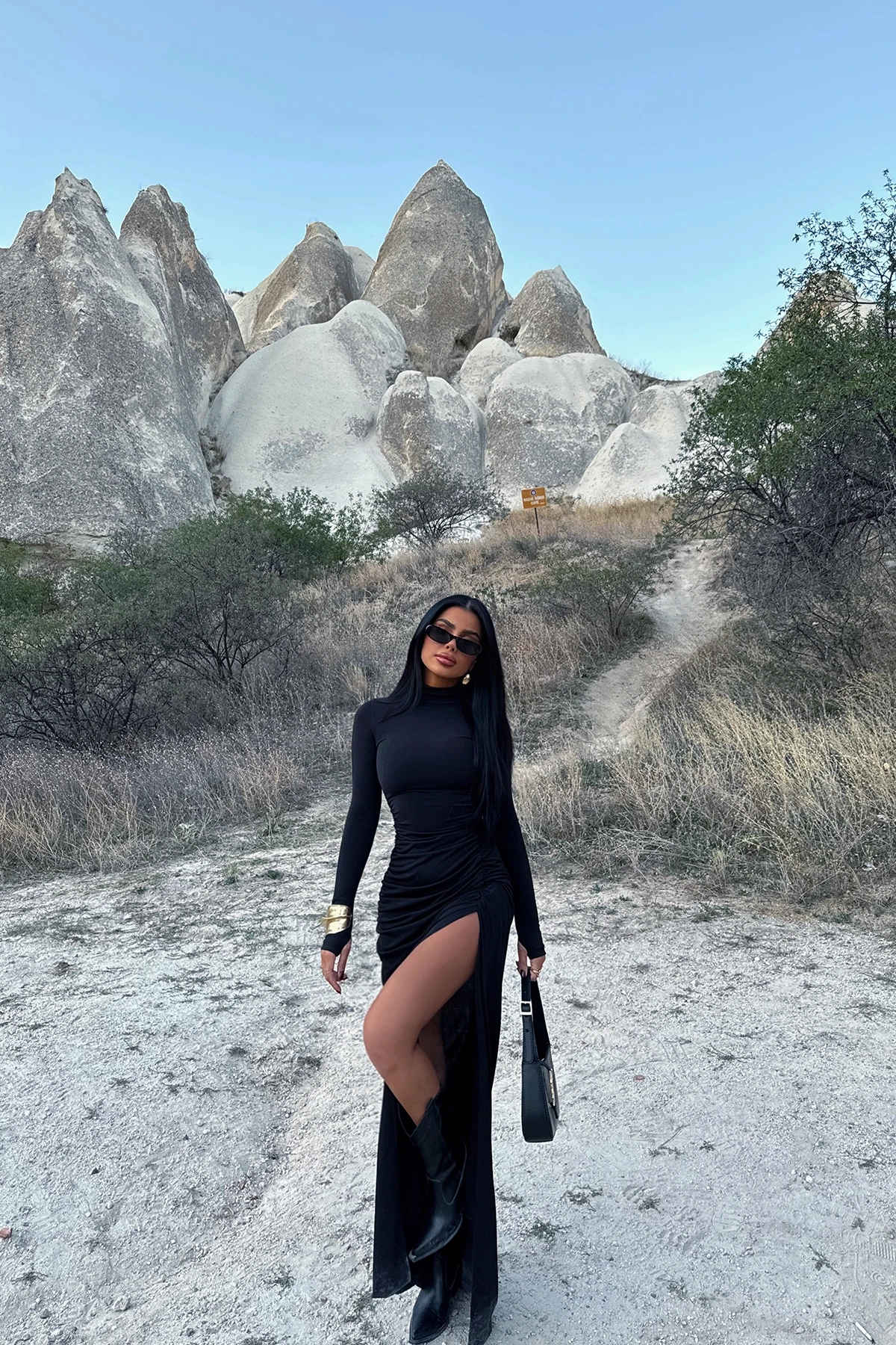 Picture of Black Long Sleeve Dress