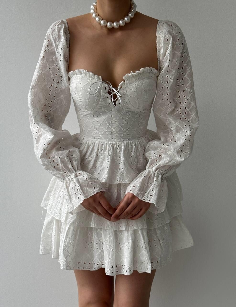 Picture of Oxfo Göğüs Bağlamalı Elbise