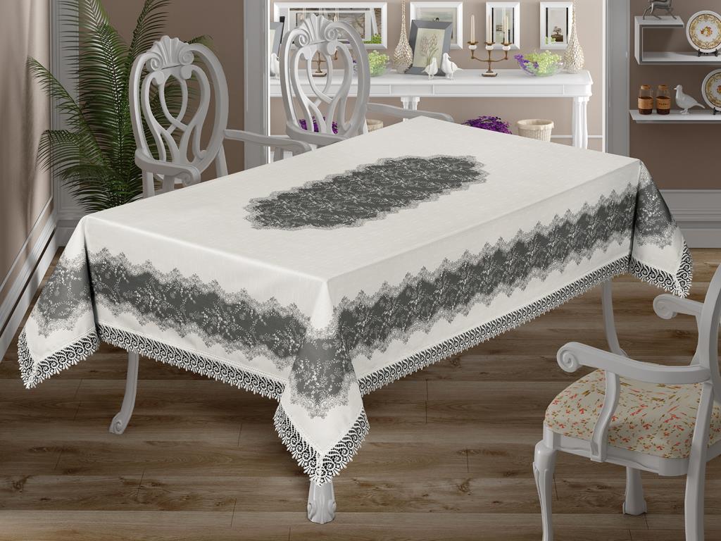 Picture of Nilüfer Dantelli Dikdörtgen Baskılı Masa Örtüsü