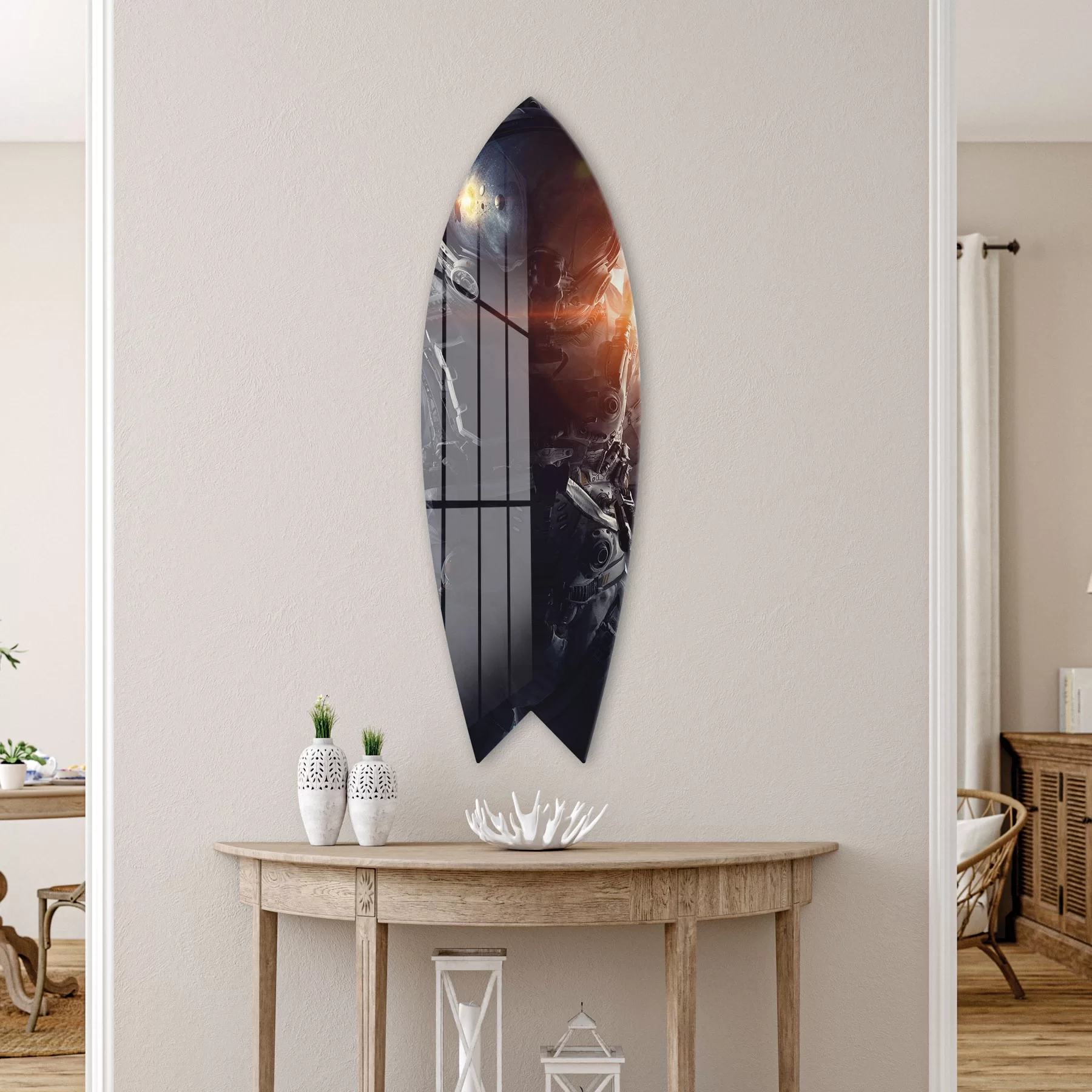 Picture of Decovetro ST 4108 Dekoratif Cam Sörf Tahtası 33x100 Cm