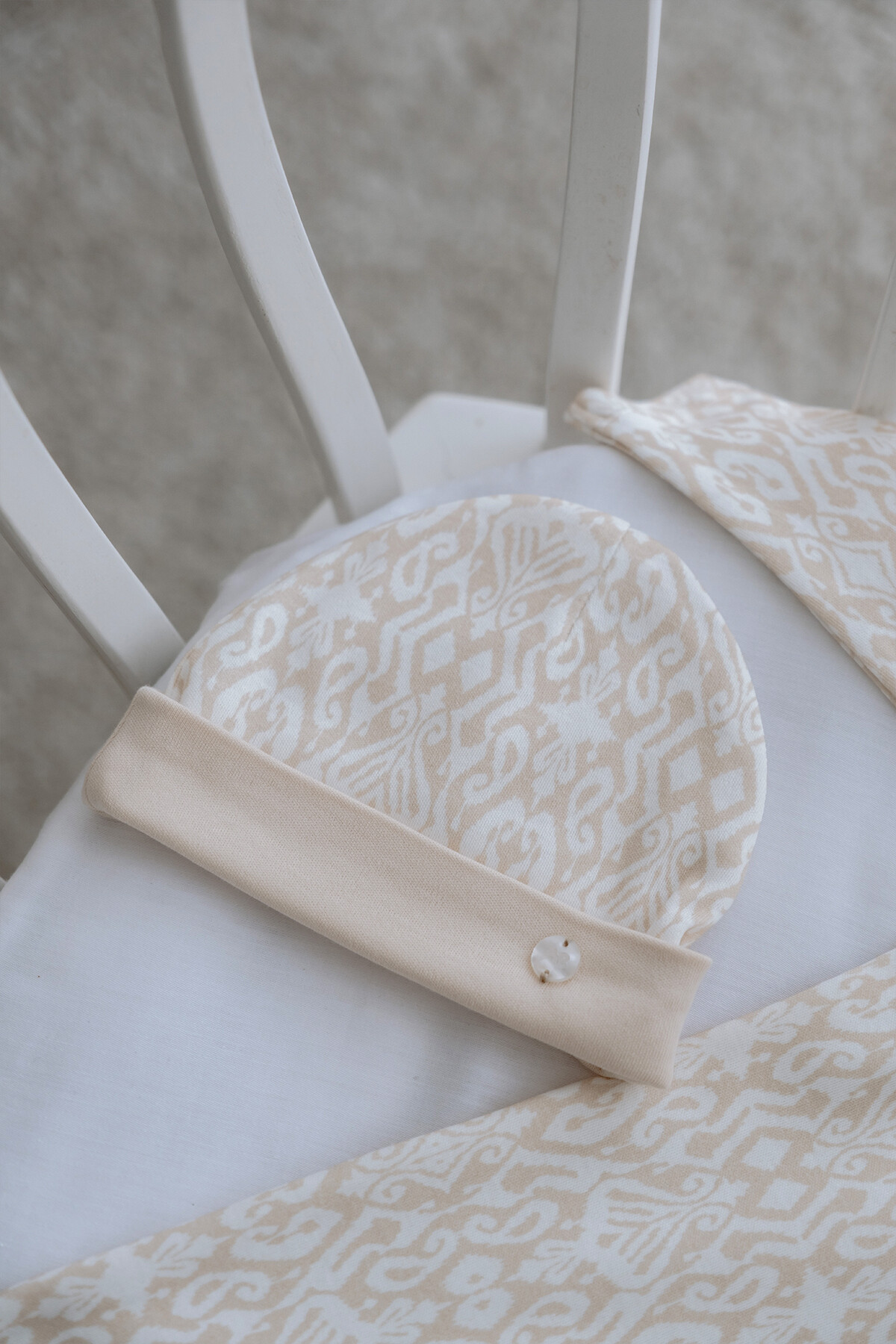 Picture of Yenidoğan Şapka - İkat / Bej