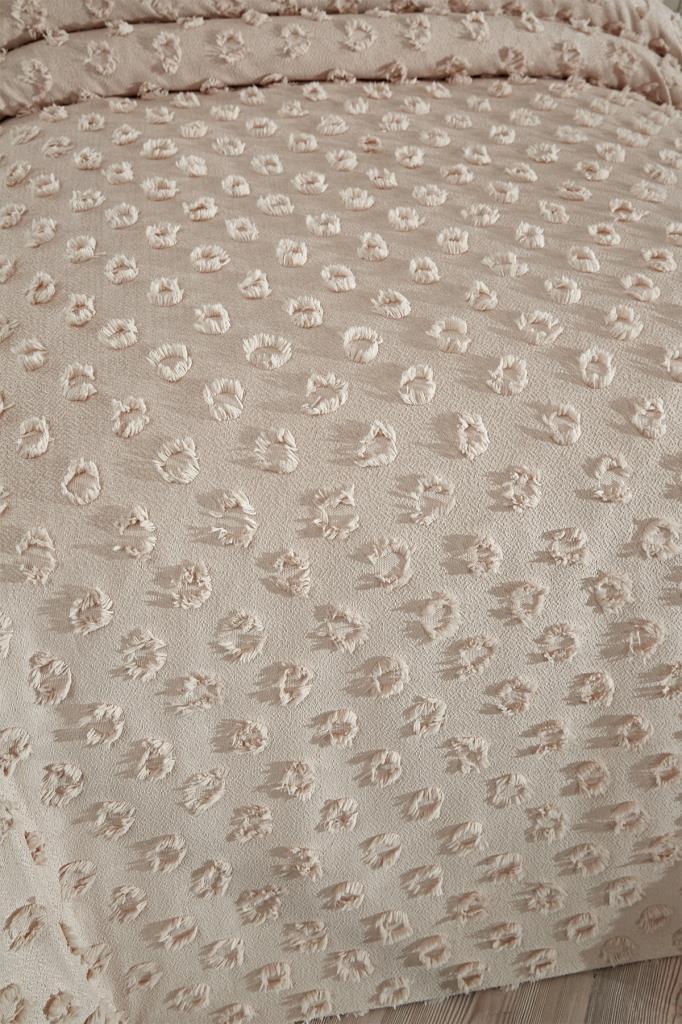 Picture of Çeyiz Diyarı Konik 2 Parça Tek Kişilik Pike Takımı Bej