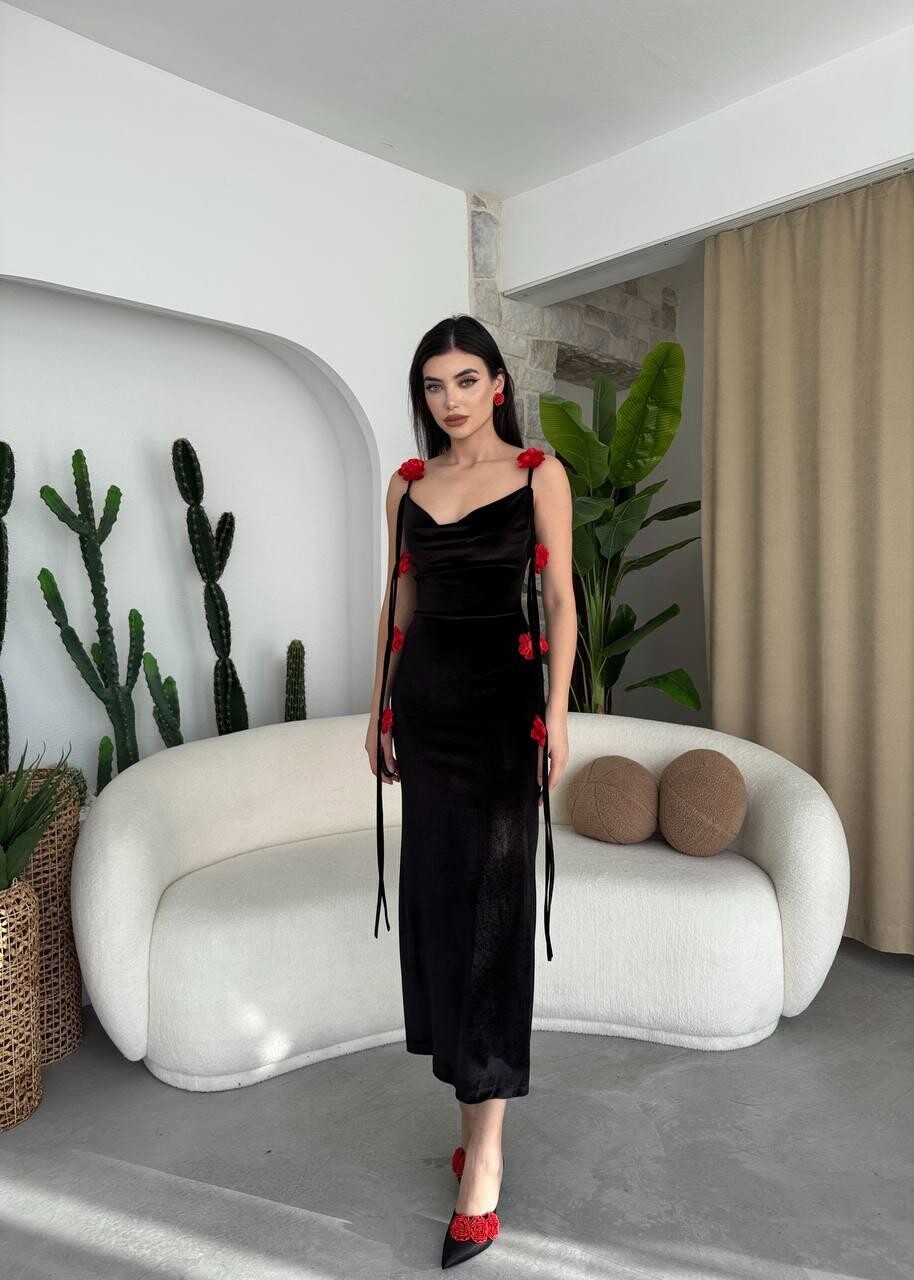 Picture of Kadrin Gül Detaylı Elbise