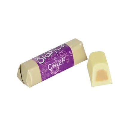Picture of WHITE HAZELNUT GIANDUJA & HAZELNUT SPRINKLED (FINGER BIANCO) 1Kg