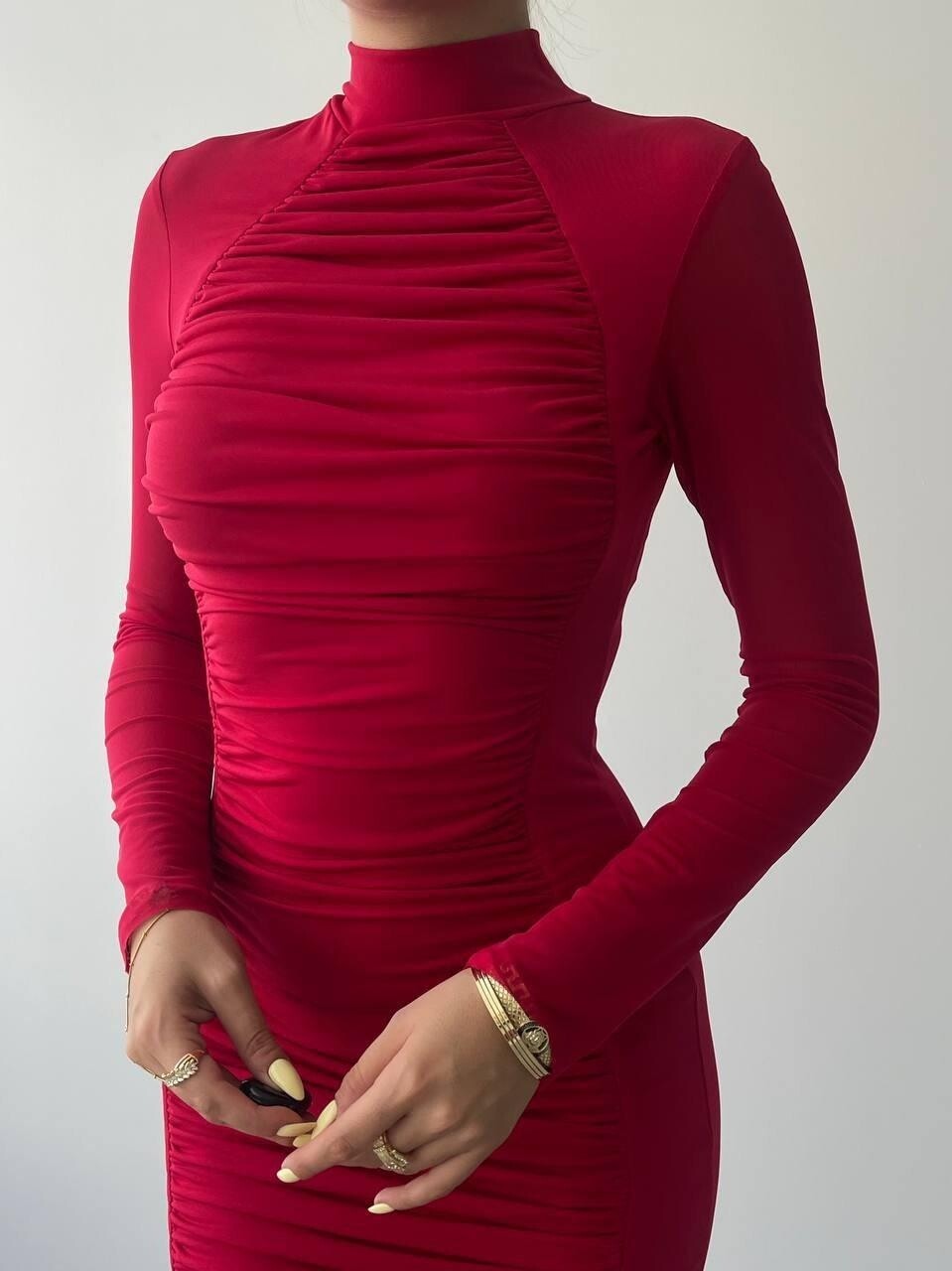 Picture of Lisburn Uzun Kollu Tül Elbise