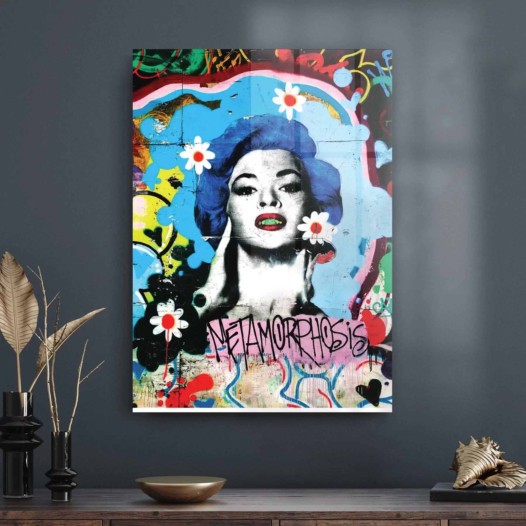 Picture of Decovetro Cam Tablo Pop Art Metamorfoz 30x40 cm