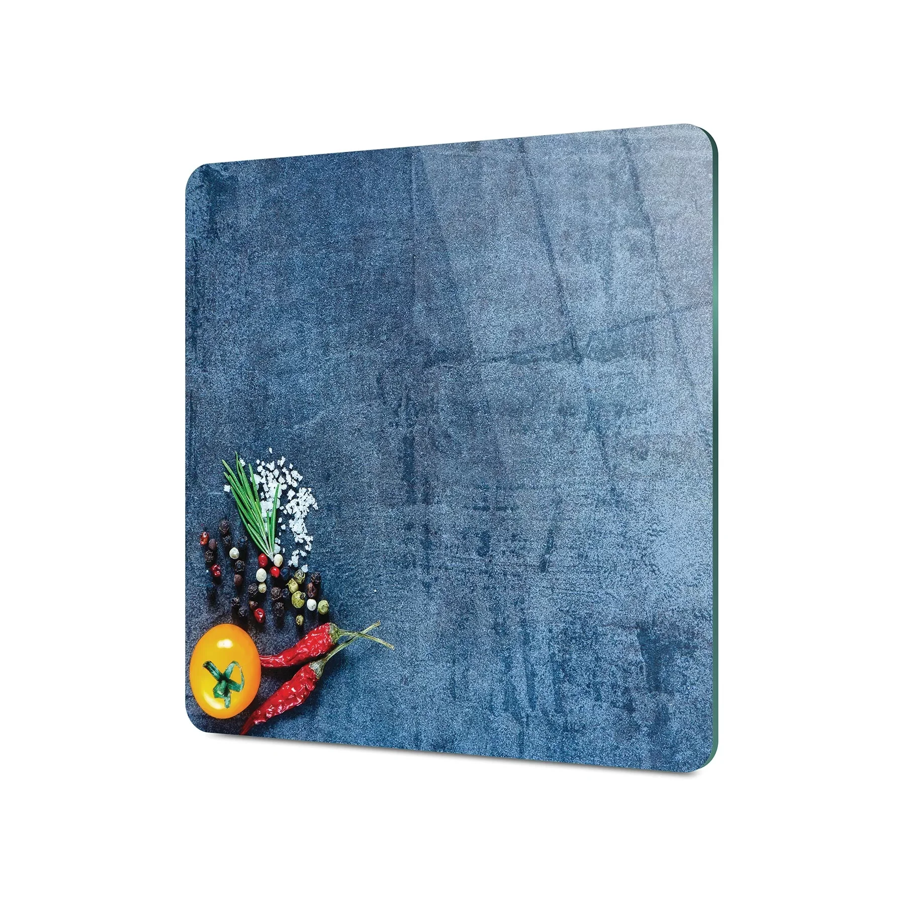 Picture of Decovetro Cam Kesme Tahtası ve Sunumluk Kare Sebze Desenli 30x30 Cm