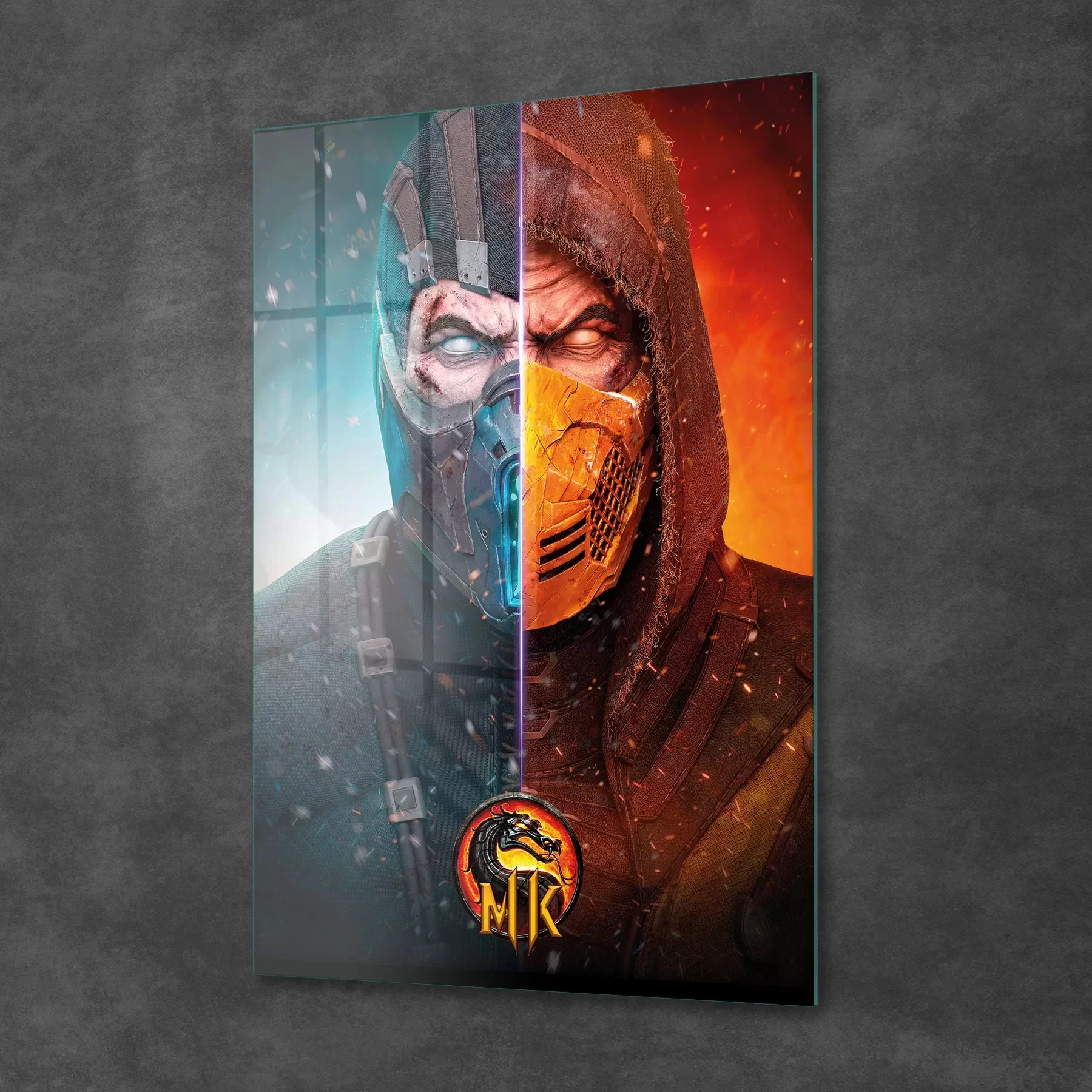 Picture of Decovetro Cam Tablo Mortal Kombat Subzero vs Scorpion Poster 70x100 cm