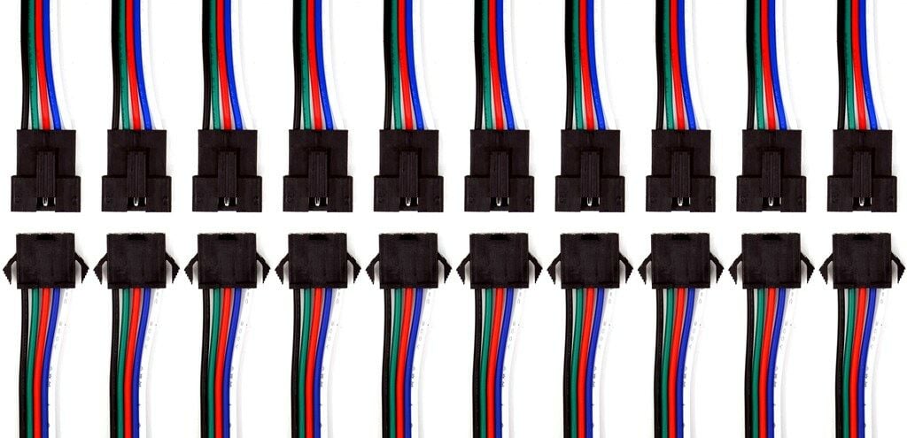 Picture of 1 Takım 5 Pin Kablolu JST LED Konnektör Elektrik Soketi MT-ES05