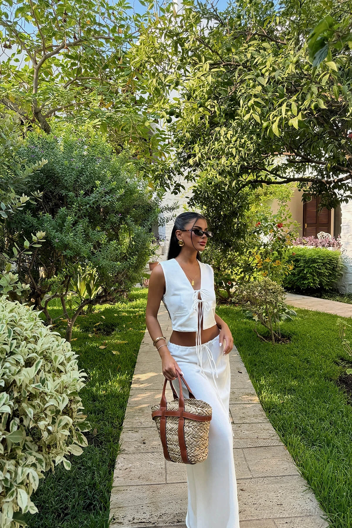 Picture of White Lacey Two Piece Set