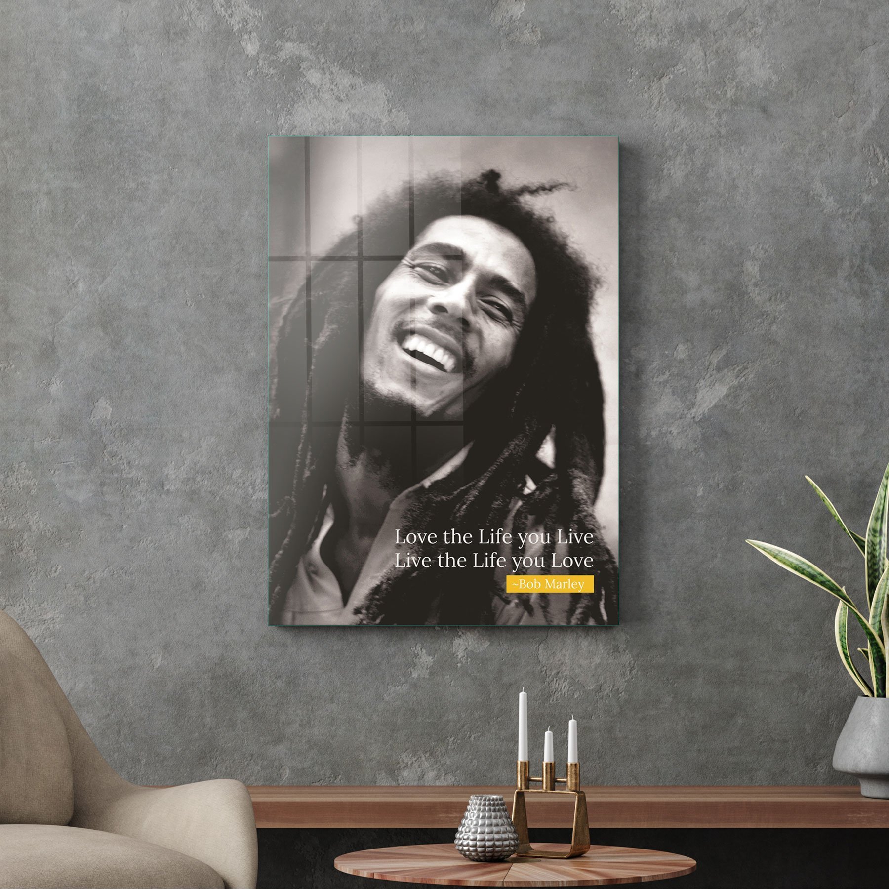 Picture of Decovetro Cam Tablo Bob Marley 70x100 cm