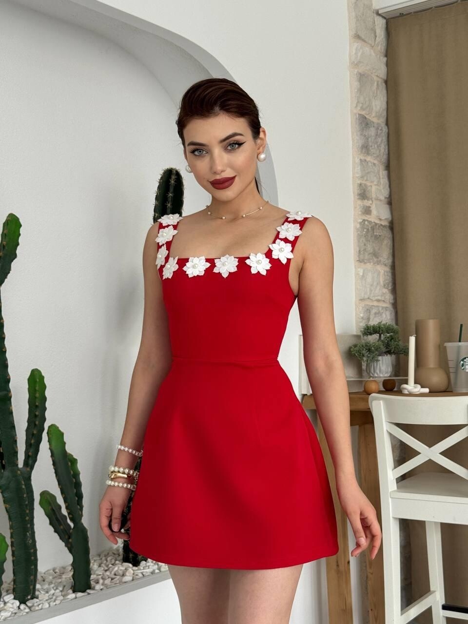 Picture of Alyosa Çiçek Detaylı Elbise