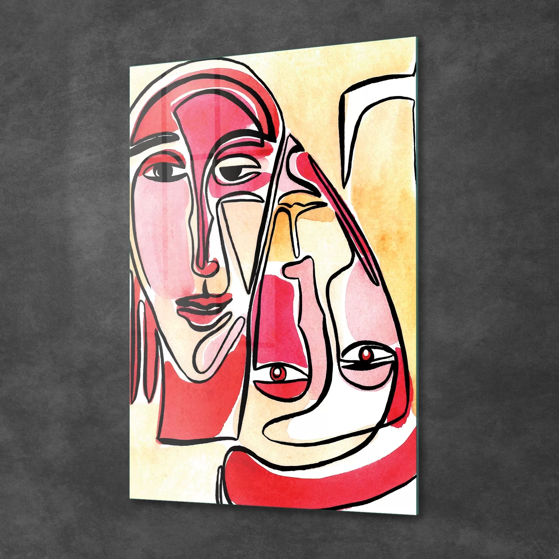 Picture of Decovetro Cam Tablo Arthistic Faces 30x40 cm