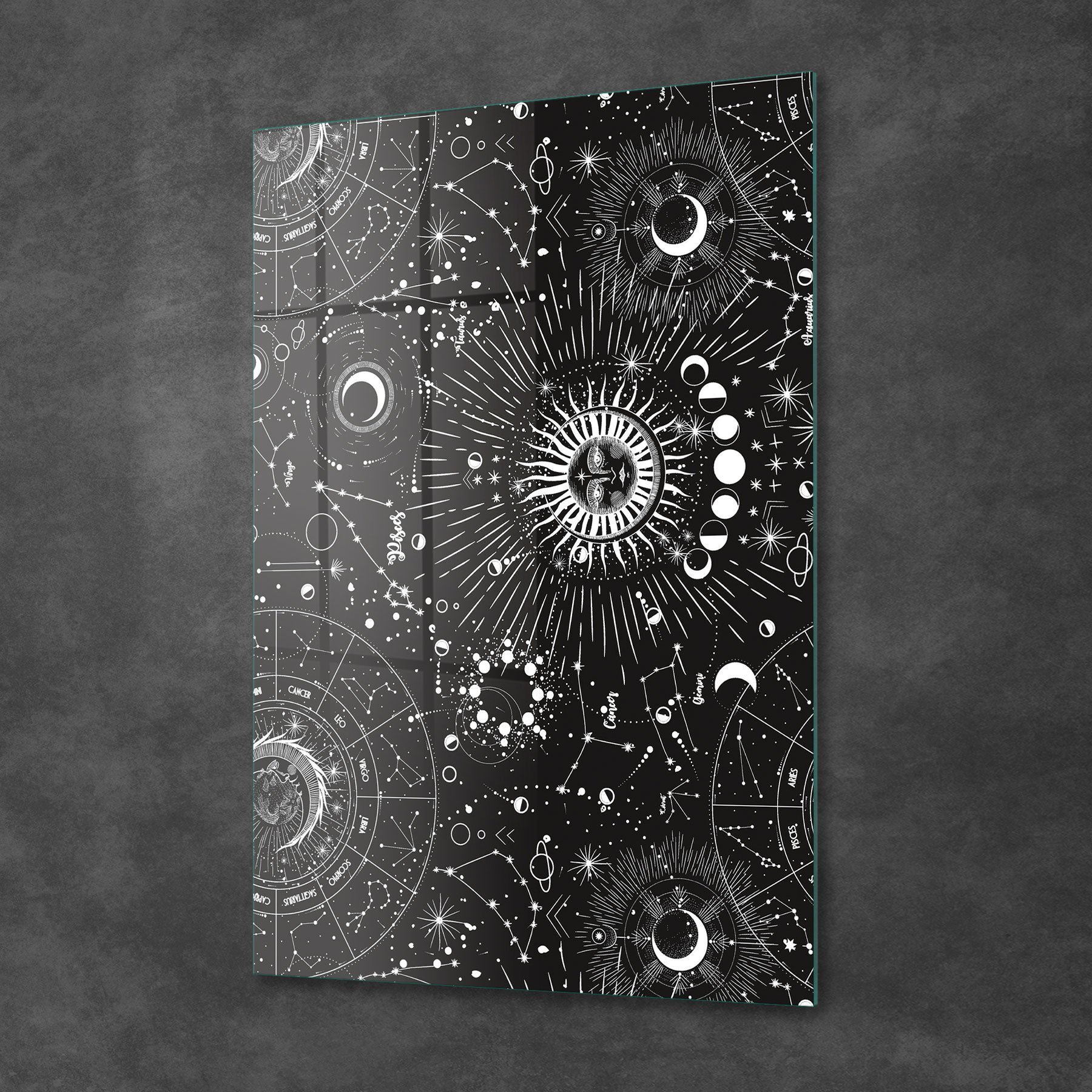 Picture of Decovetro Cam Tablo Burç Desenli 70x100 cm