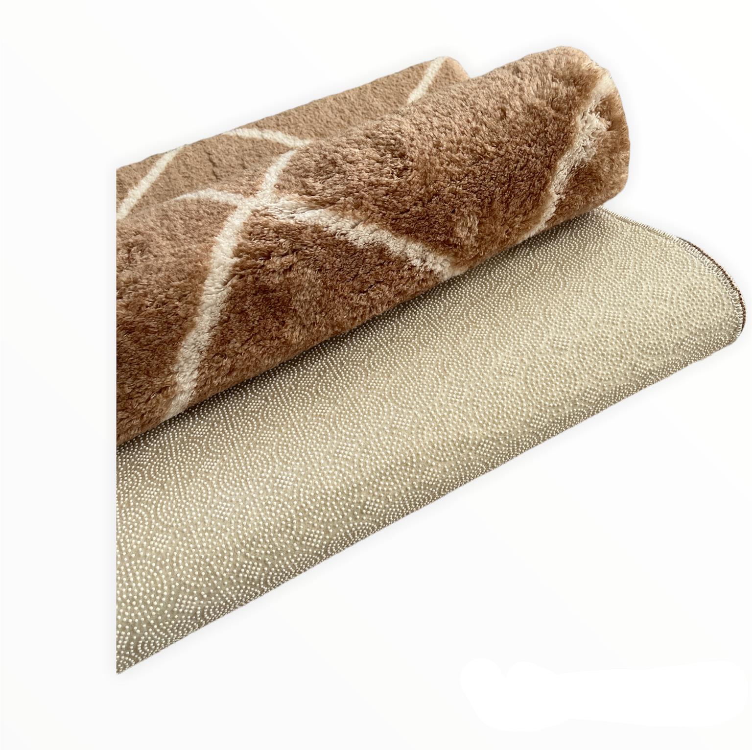 Picture of Jassrug Royal Kaymaz Taban Banyo Halısı 50x80 Diamond Sütlü Kahve