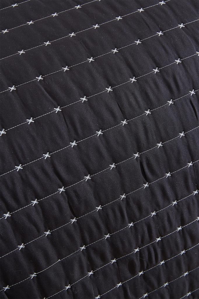 Picture of Dublin Tek Kişilik Kapitoneli Yatak Örtüsü Siyah