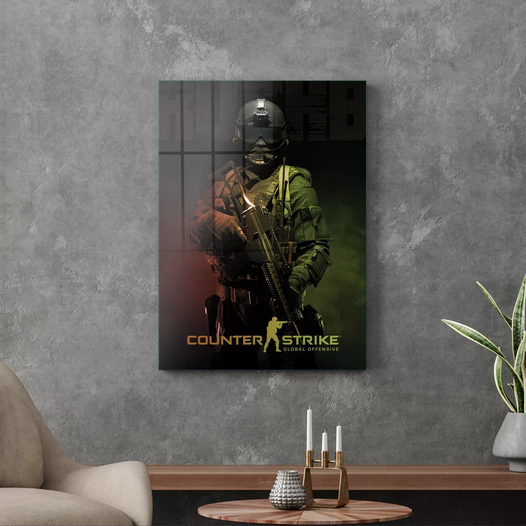 Picture of Decovetro Cam Tablo Counter Strike CT Poster 30x40 cm