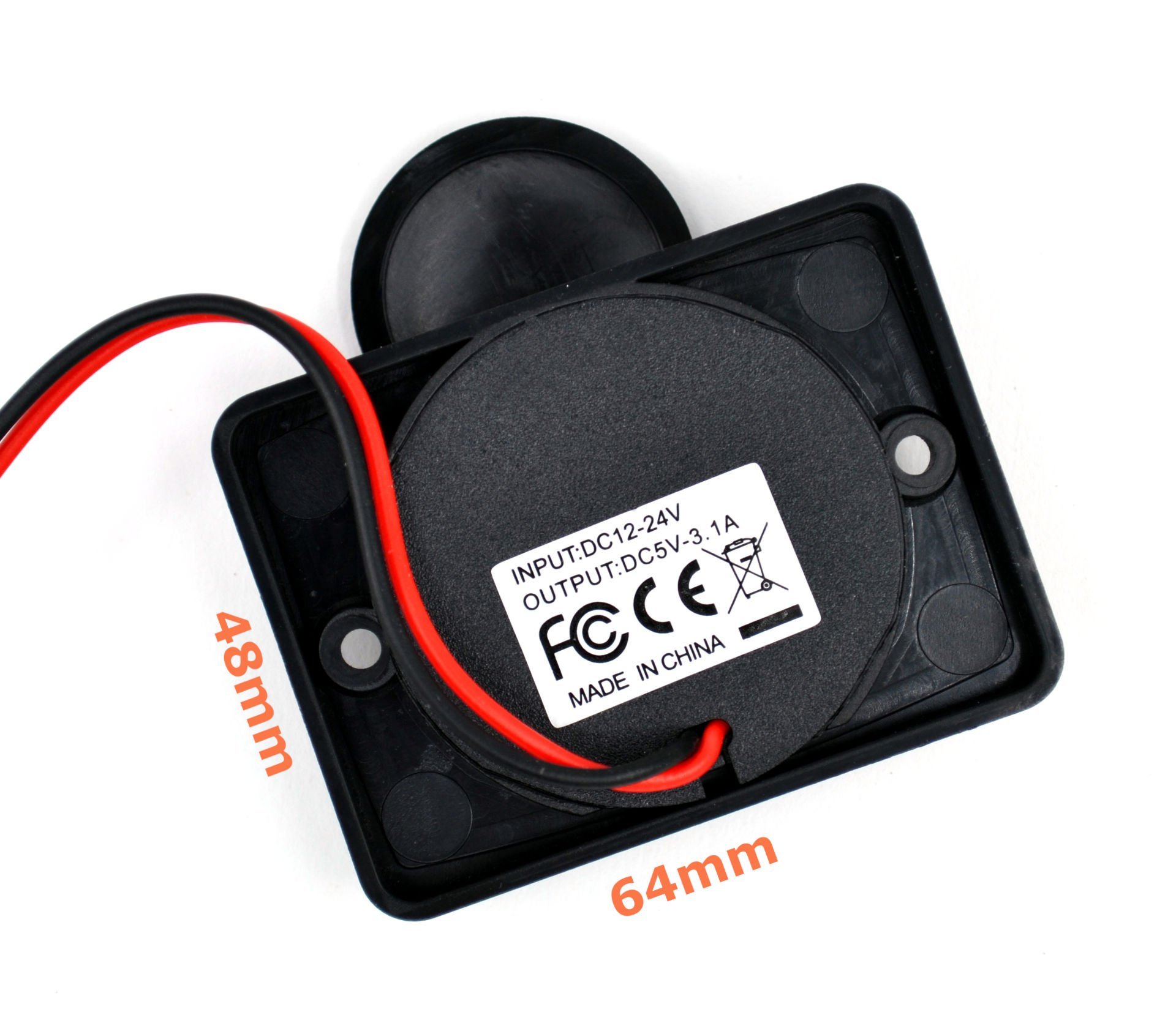 Picture of 12V 24V DC USB 3.1A Şarj Port Işıklı Düz Taban MT-UP51