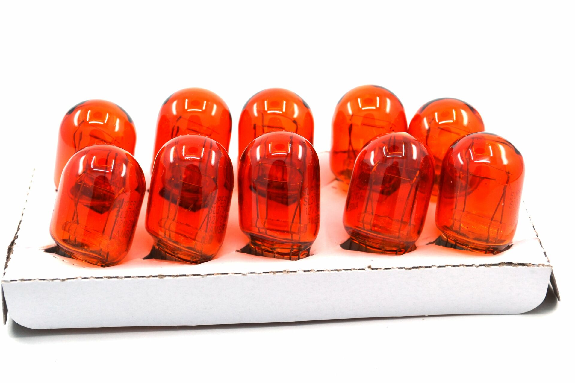 Picture of 10 Adet Turuncu 12V 21/5W T20 Dipsiz Ampul Çift Duy