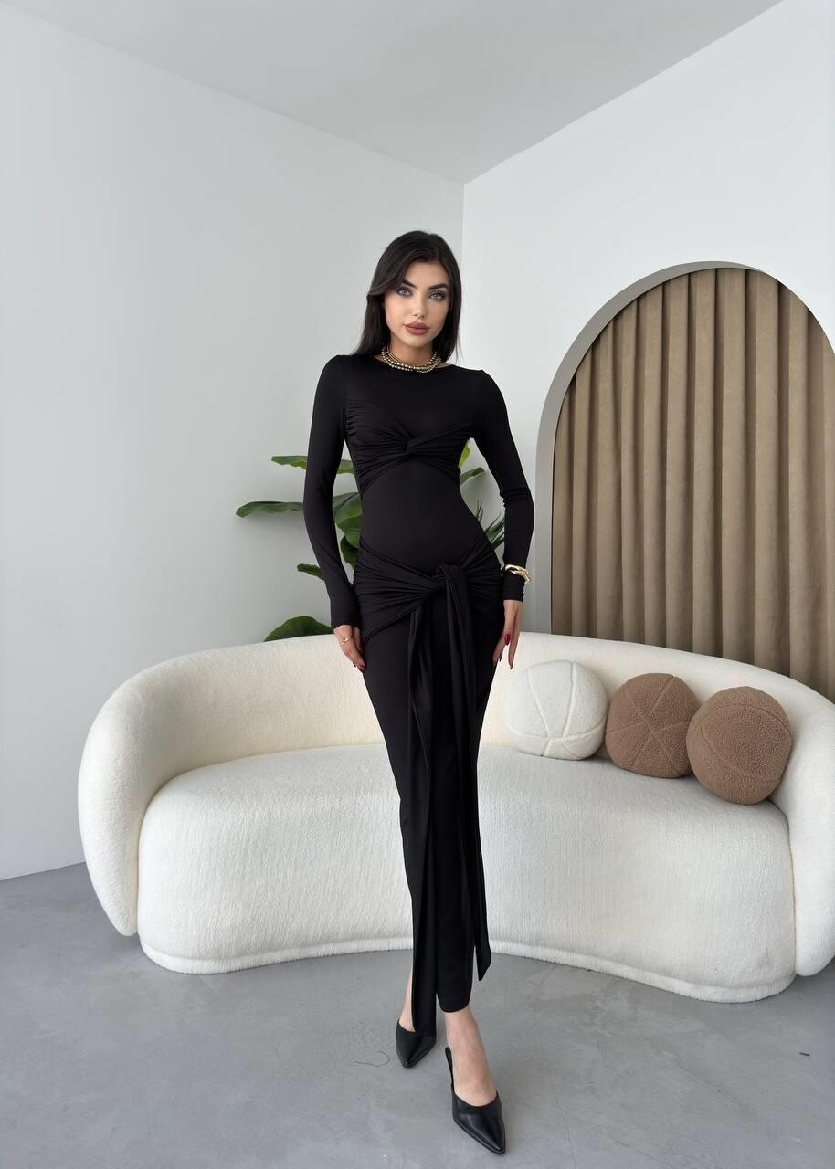 Picture of Bergamo Önden Bağlamalı Elbise