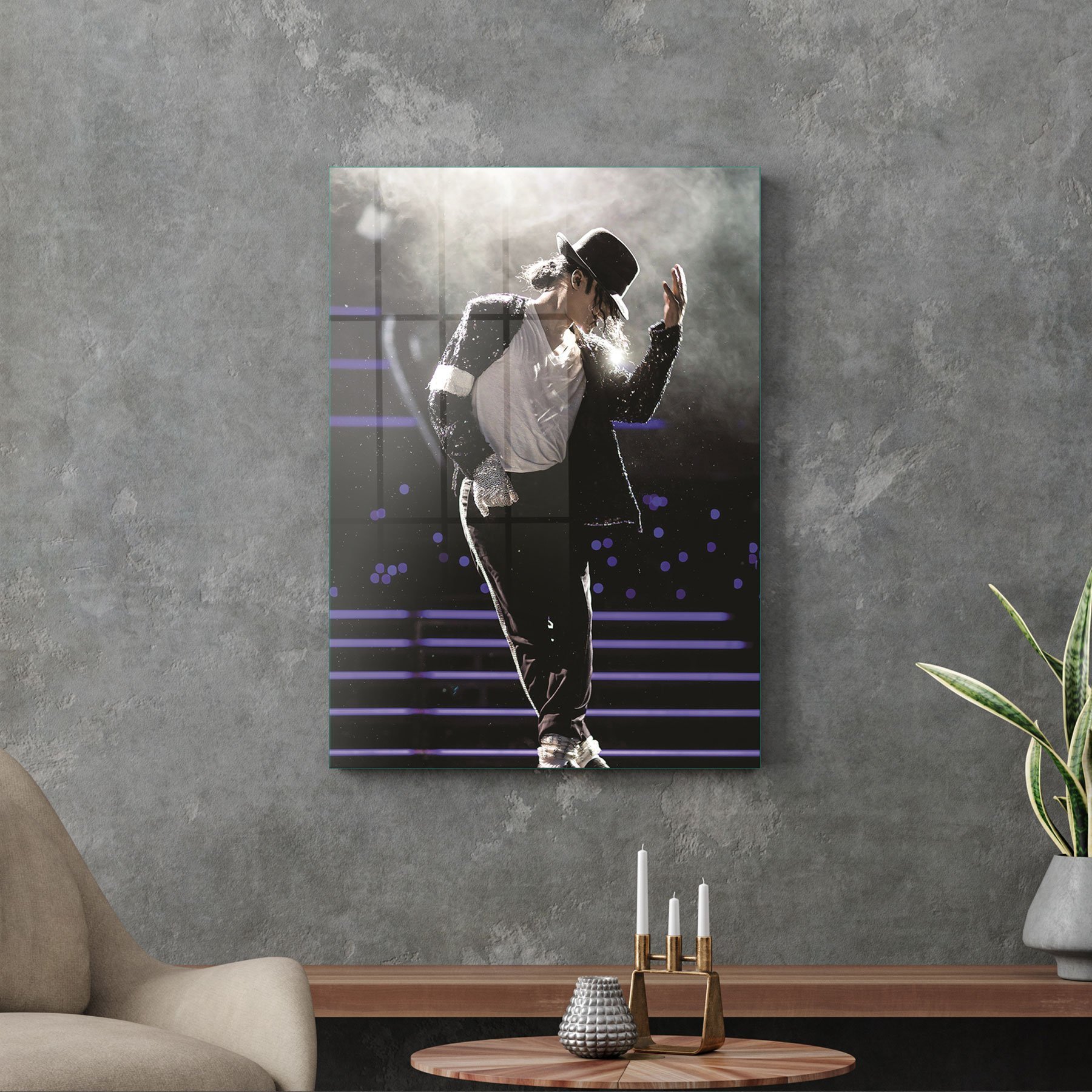 Picture of Decovetro Michael Jackson Dans Cam Tablo 50x70 cm