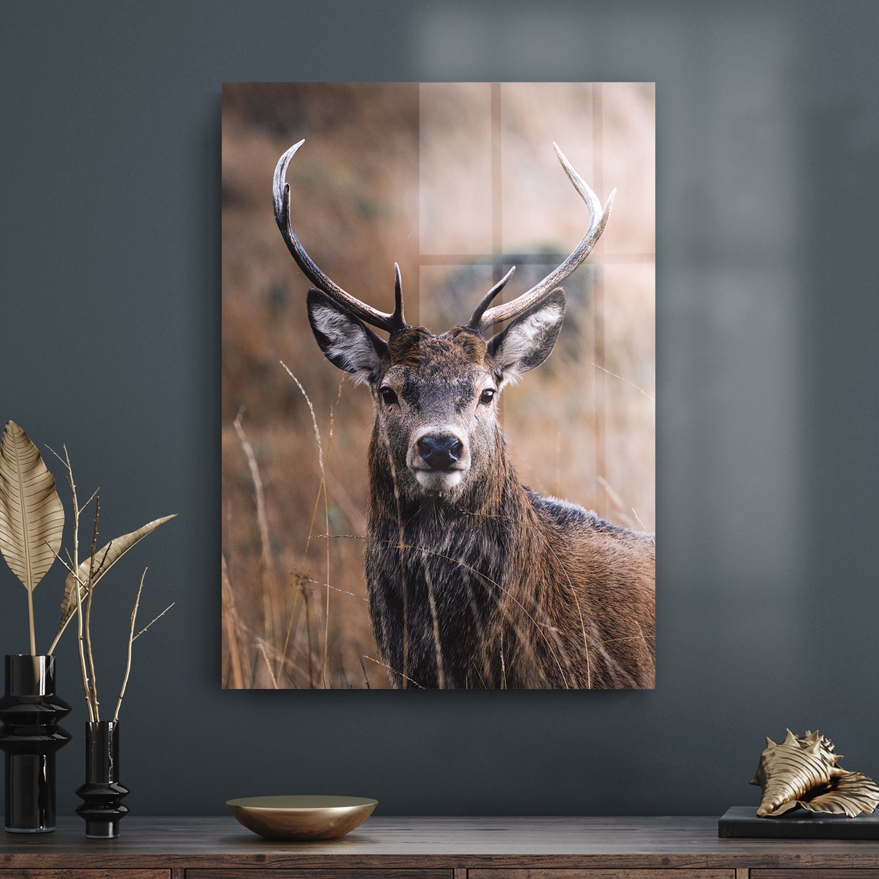 Picture of Decovetro Erkek Geyik Cam Tablo 30x40 cm