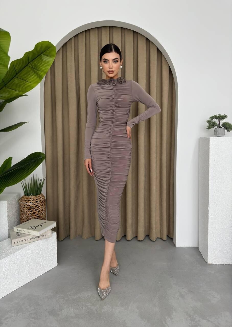 Picture of Carlis Gül Yaka Elbise