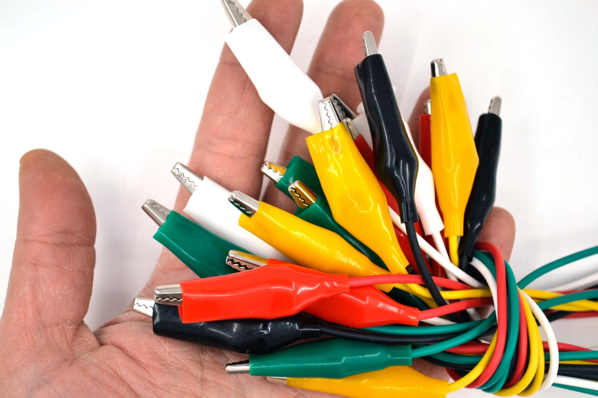 Picture of 10 Çift Büyük Boy Krokodil 40cm Kablolu Karışık Renk