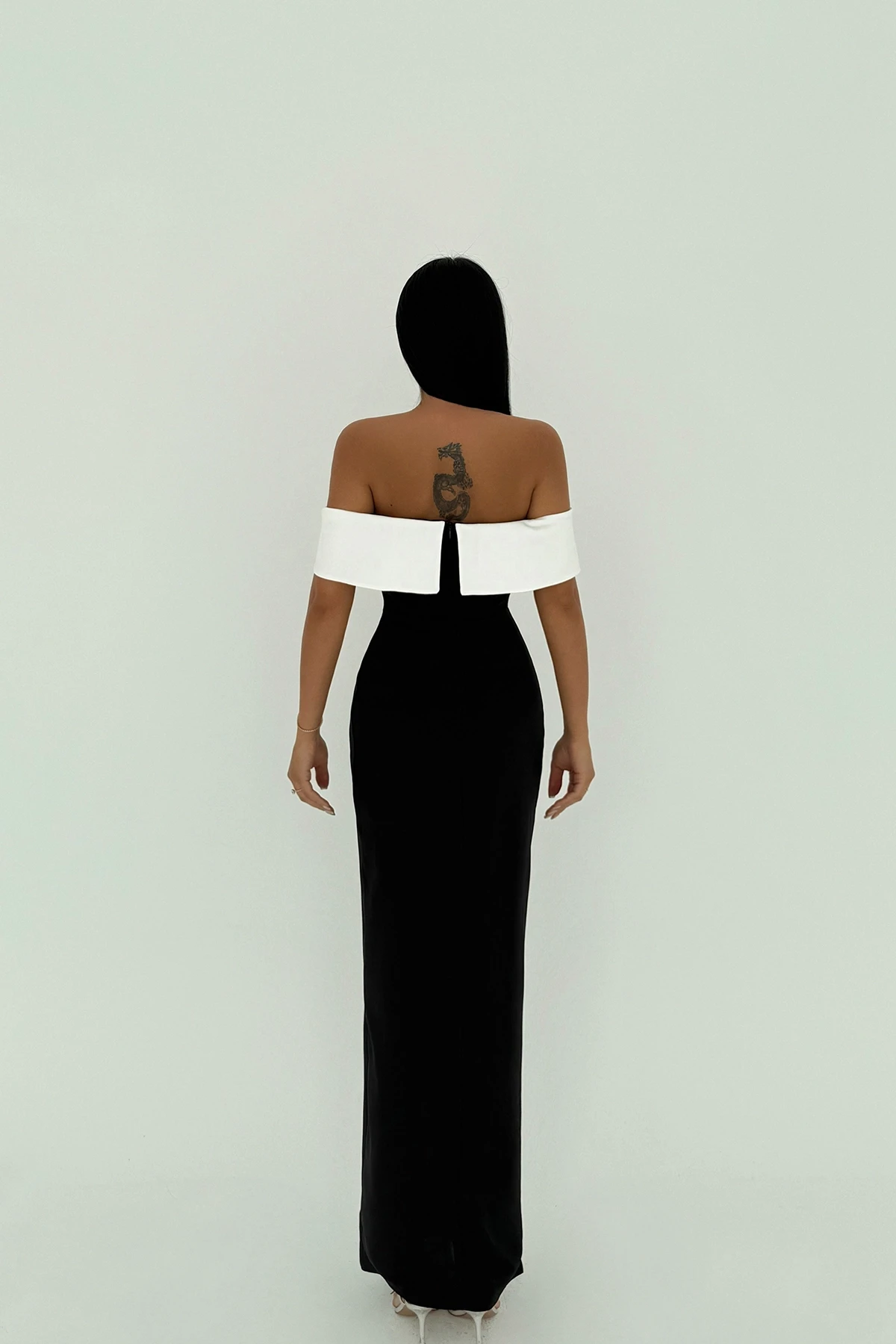 Picture of Black Raina Two Tone Dress