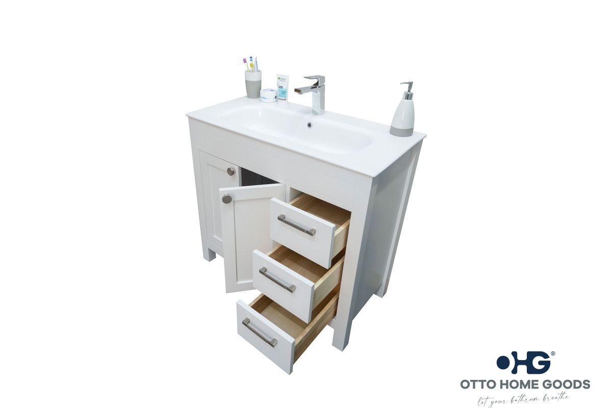 Picture of Aria White Bathroom Cabinet