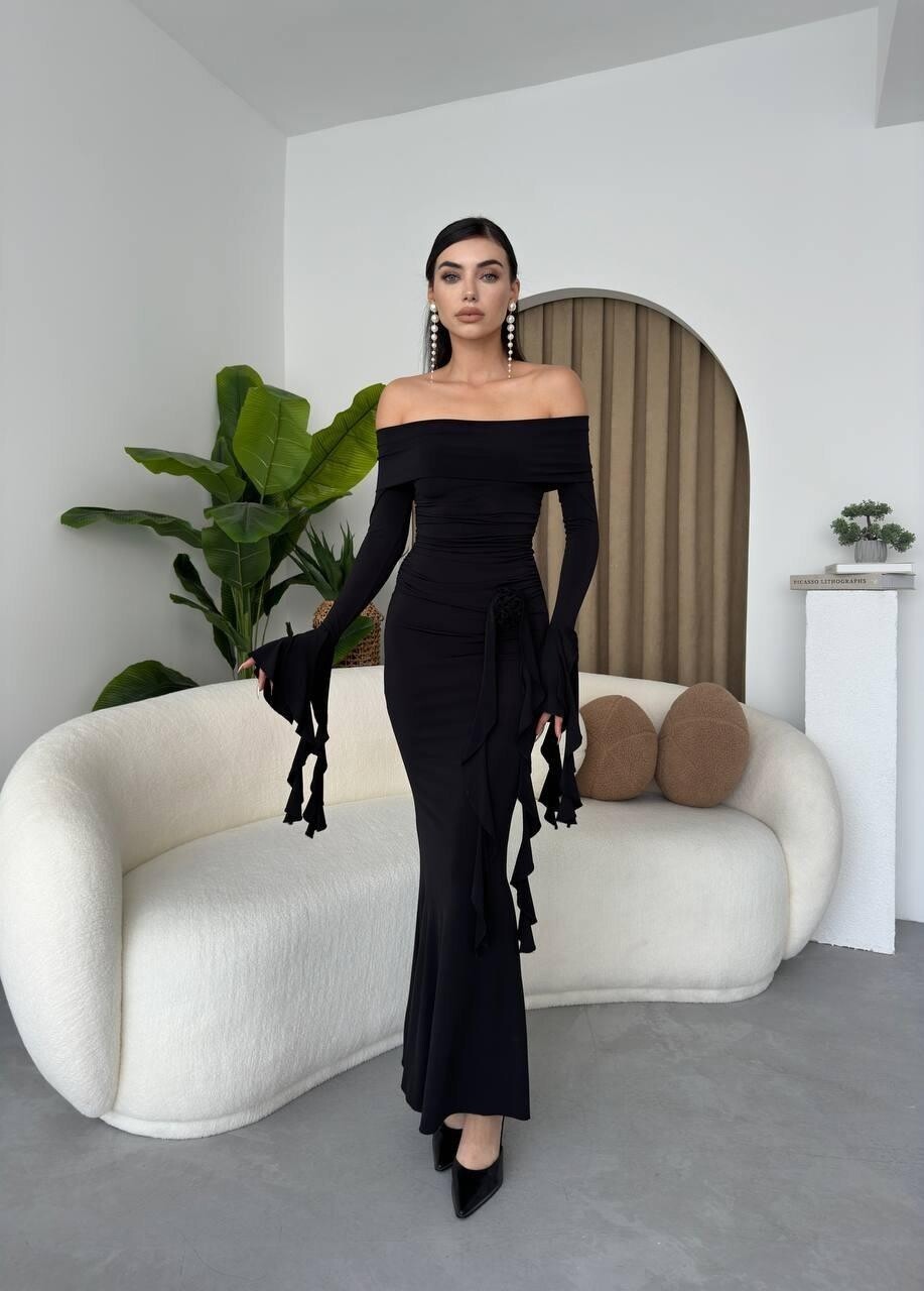 Picture of Valijevo Gül Detay Elbise