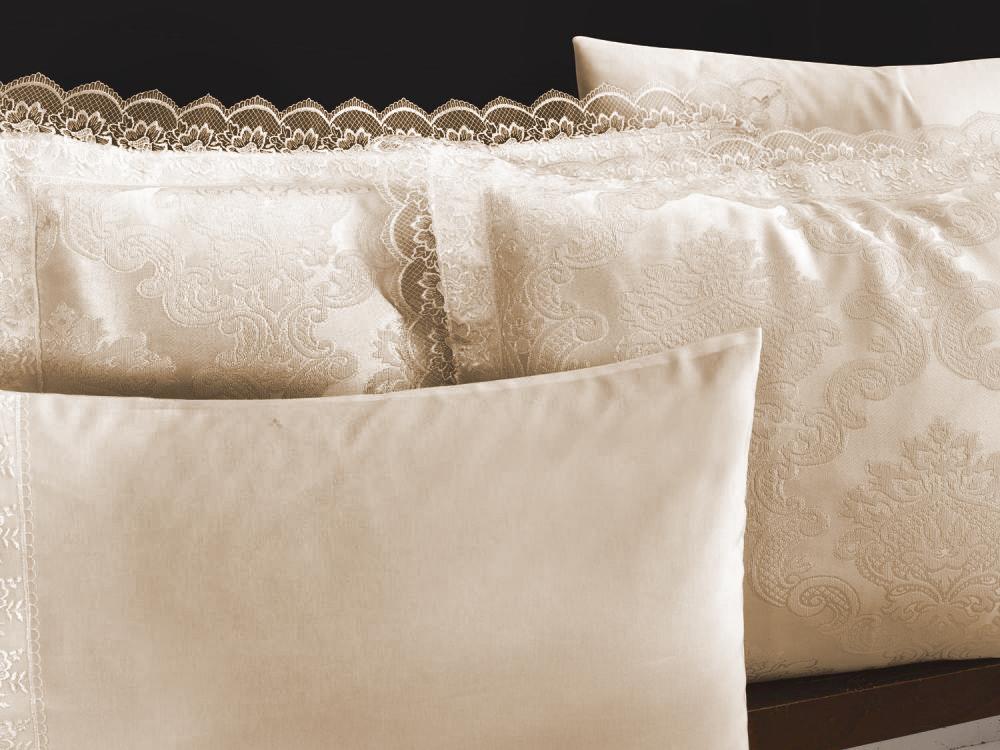 Picture of Fransız Dantelli Lalezar Gelin Seti 7 Parça Cappucino