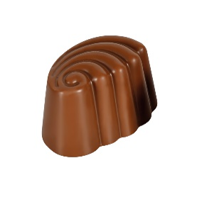 Picture of WAVE - HAZELNUT GIANDUJA FILLED MILK CHOCOLATE 2,4Kg