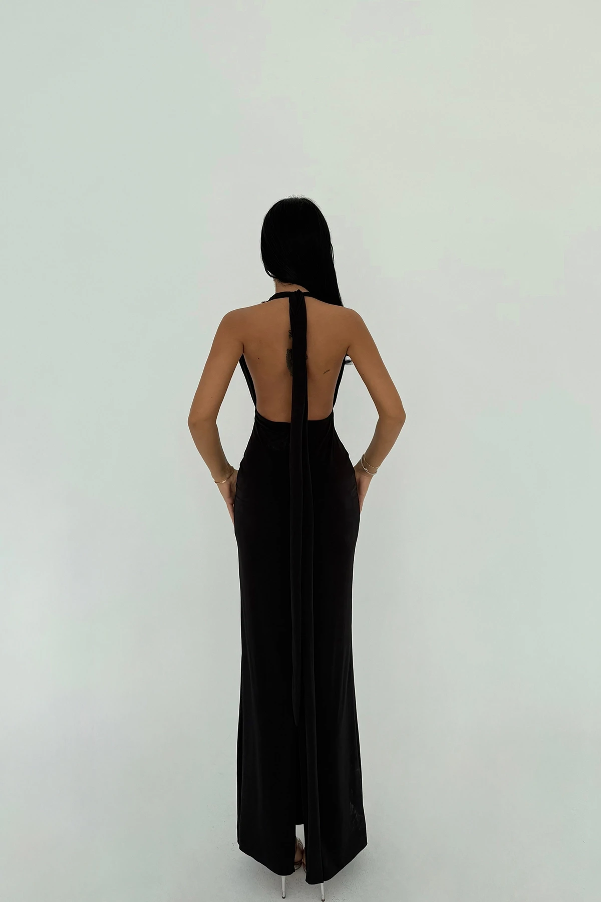 Picture of Black Rose Detail Dress